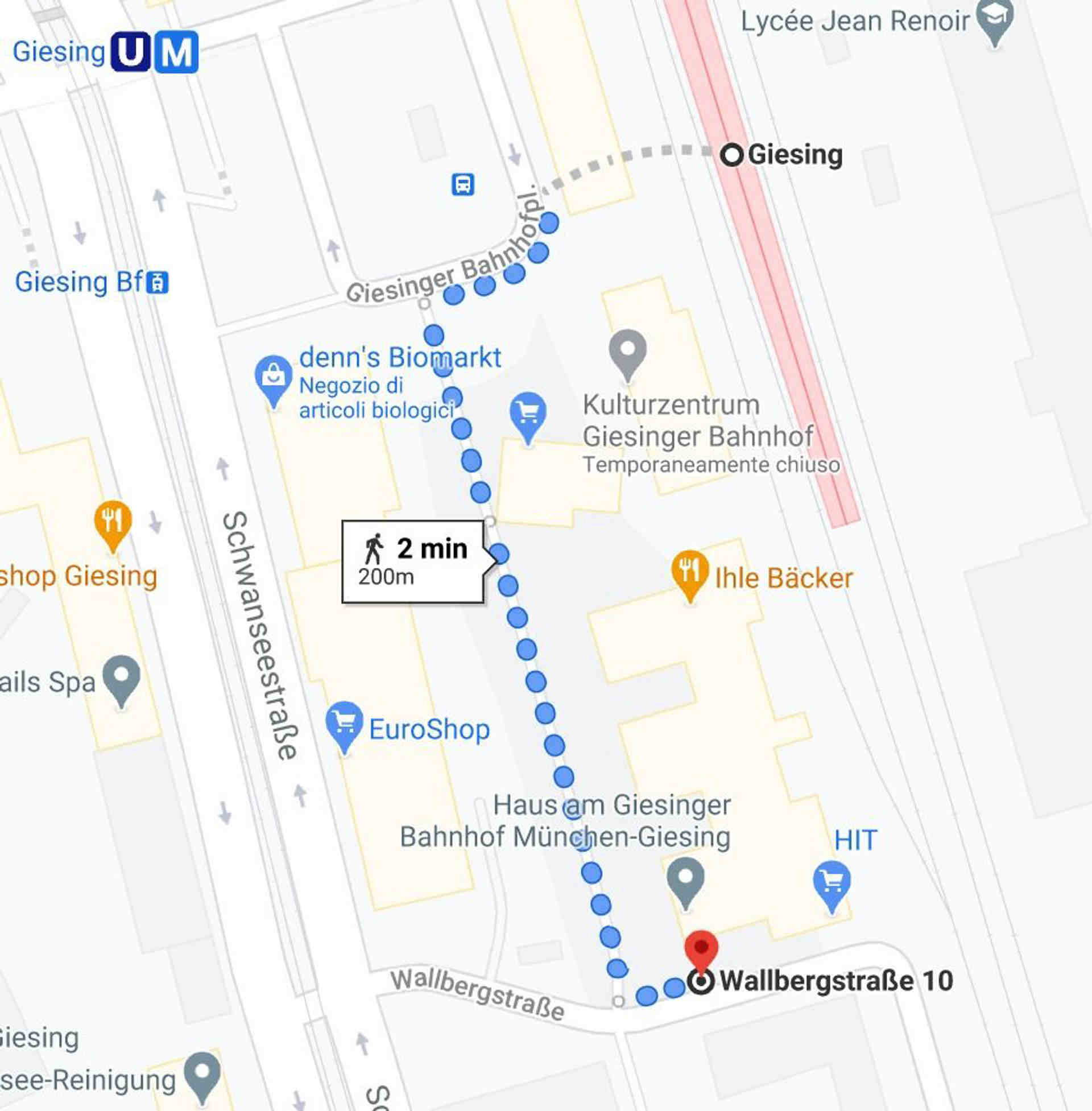 Parking in MUC / Giesing (in der nahe von Giesing Bahnhof) - Wallbergstraße, 81539 Mníchov - Fotka 2 z 3