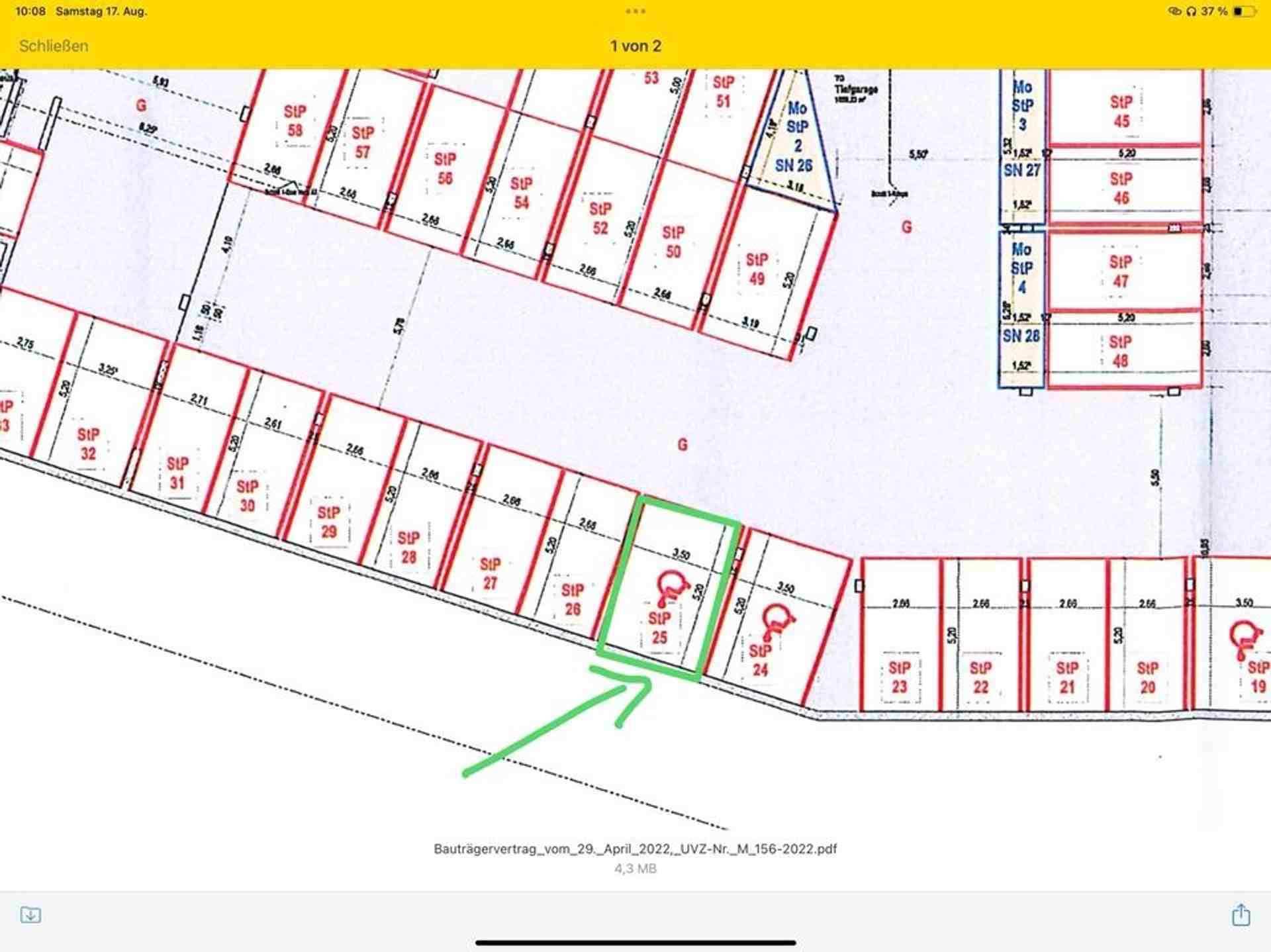 Tiefgaragen Stellplatz barrierefrei mit Wallbox nahe Berlin - Fehrbelliner Straße, 14612 Falkensee - Foto 3 von 5